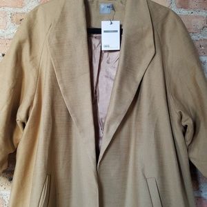 NWT - Asos Curve Open Tweed Coat - 20